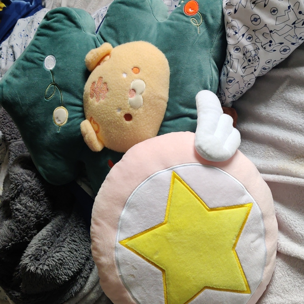 2 stuffy cushions